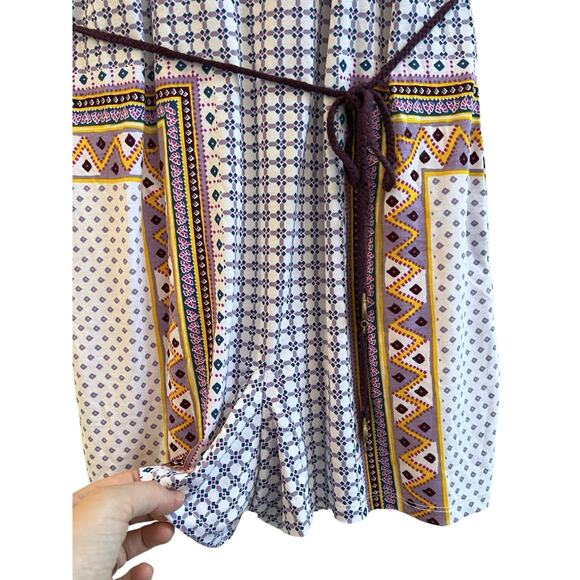 Tigerlily Dalmatia Halter Purple Blue Geo Boho Romper size 2 - Picture 6 of 15